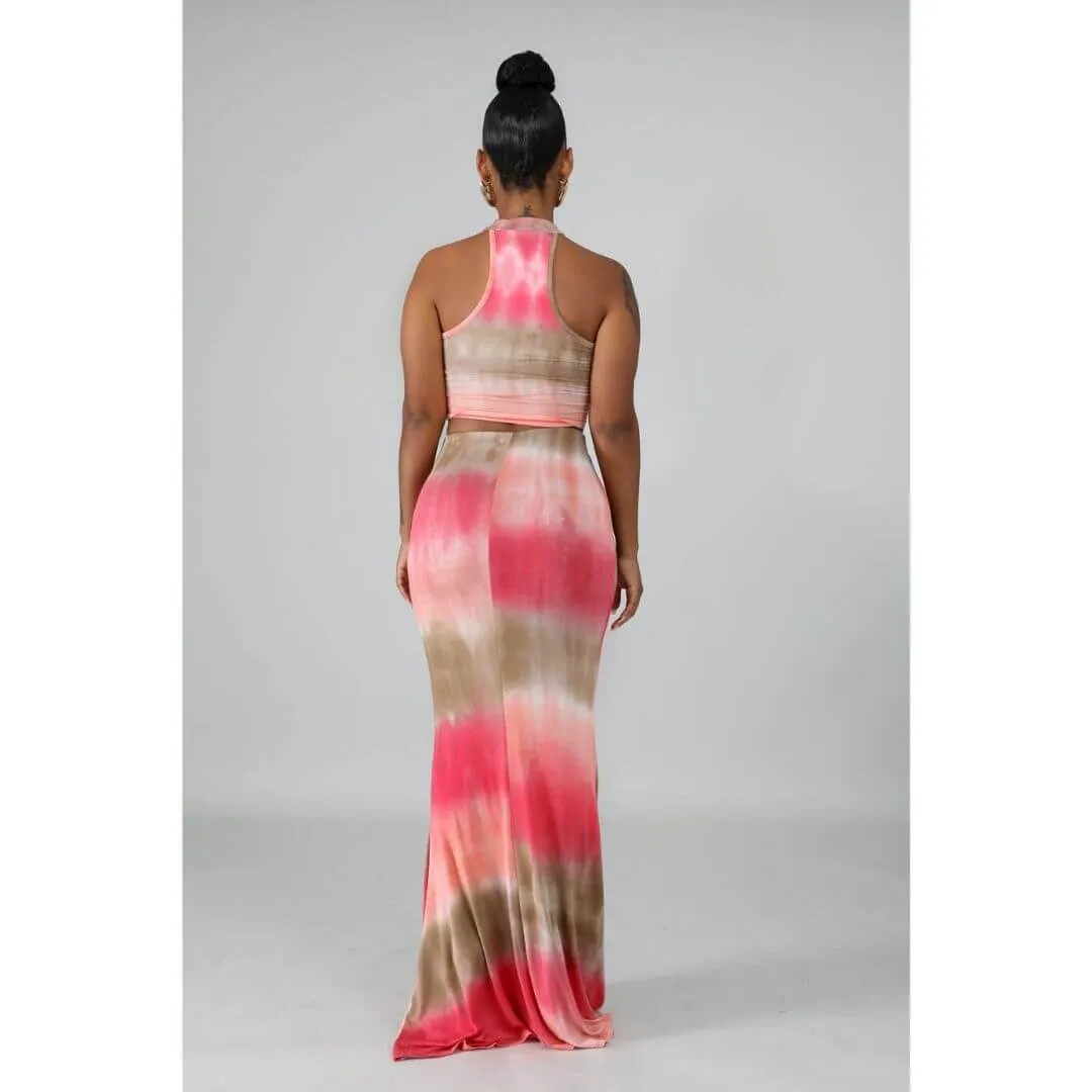 Tatum Tye Dye Two-Piece Skirt Set