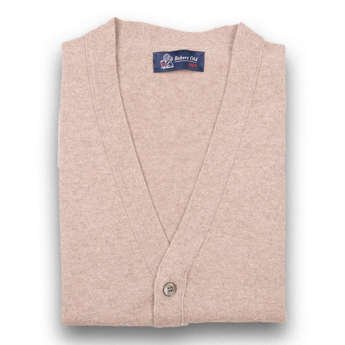 The Beaulieu Cashmere Sleeveless Cardigan - Dark Natural