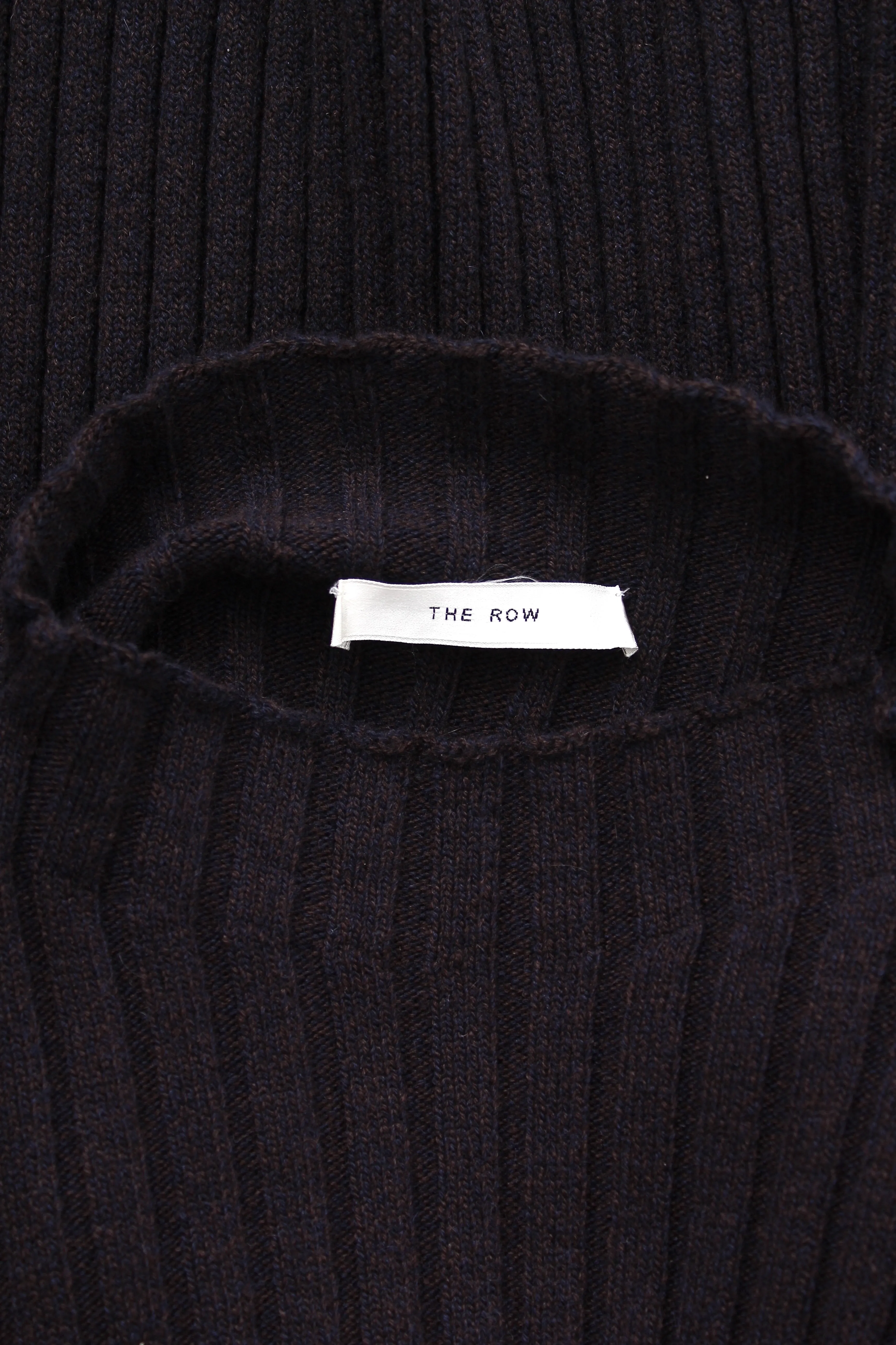 The Row Ribbed Cashmere Turtleneck Sweater