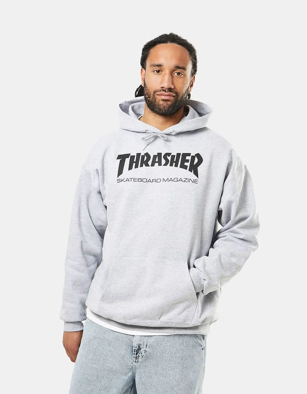 Thrasher Skate Mag Pullover Hoodie - Heather Grey