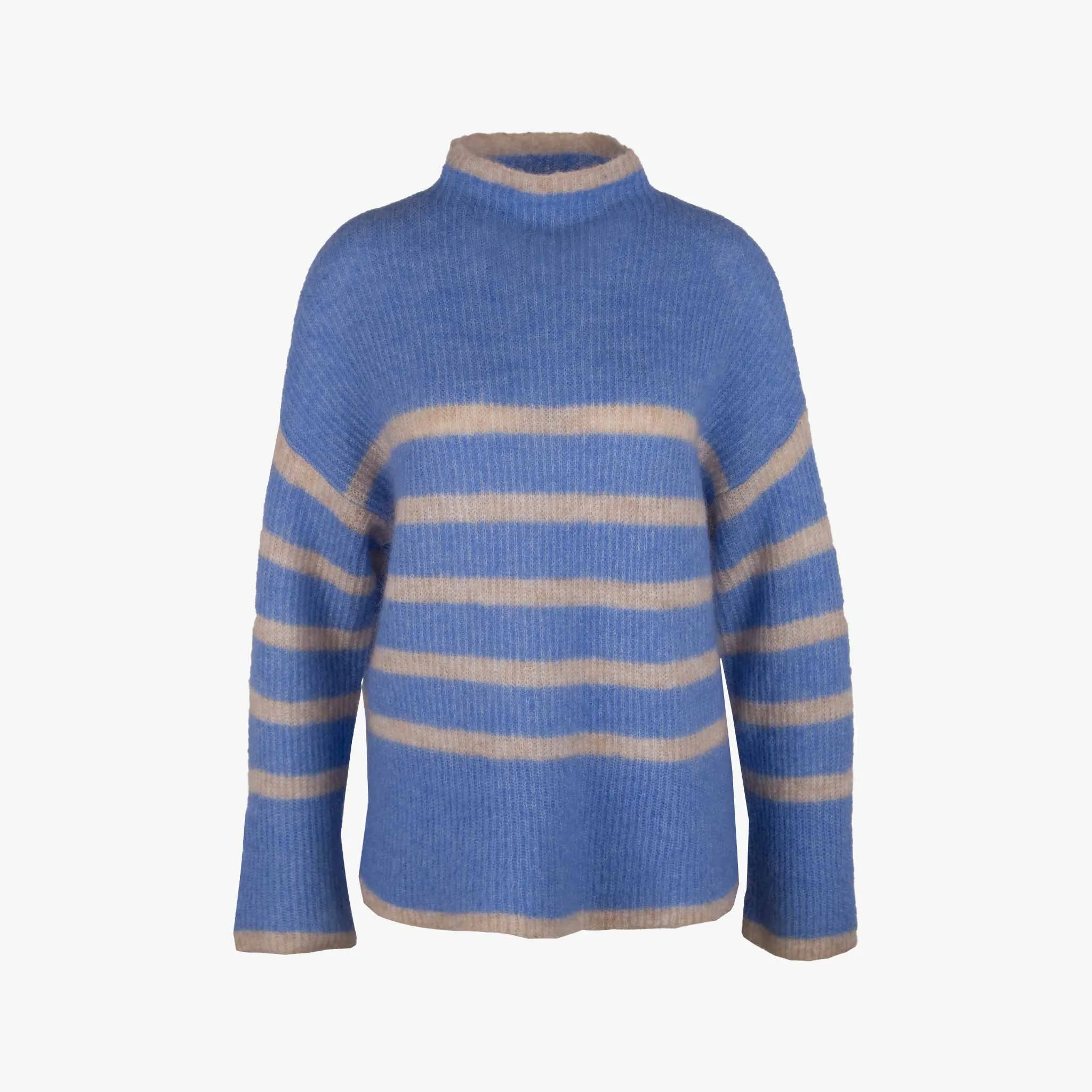 Turtle Neck Pulli Streifen