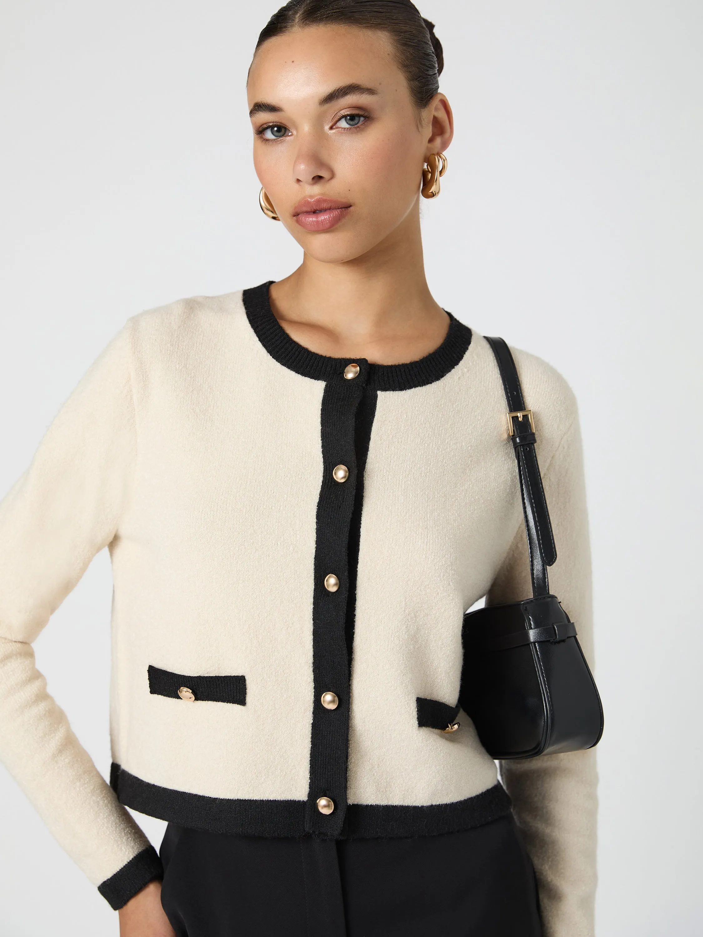 Vhari Contrast Cardigan