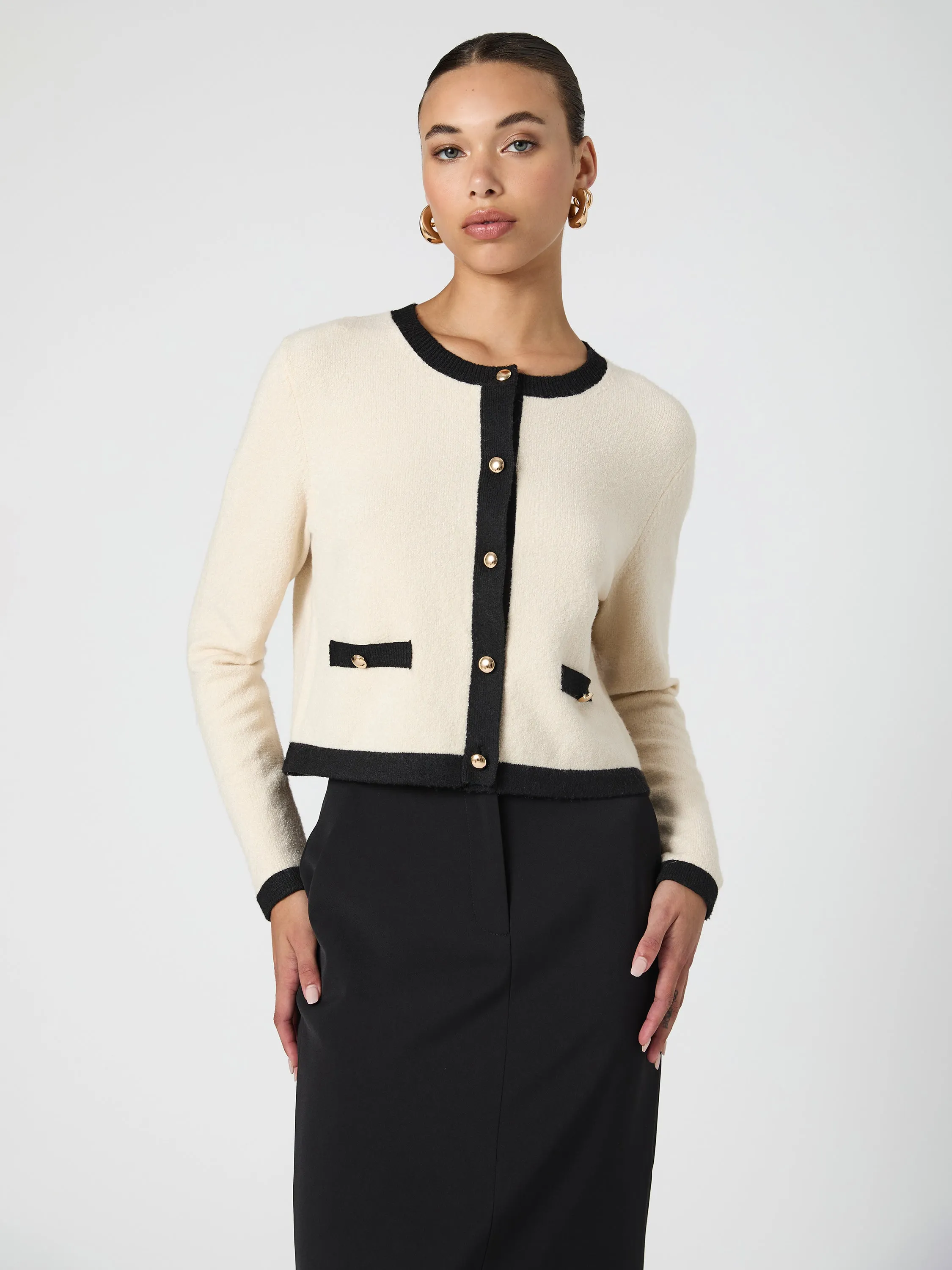 Vhari Contrast Cardigan