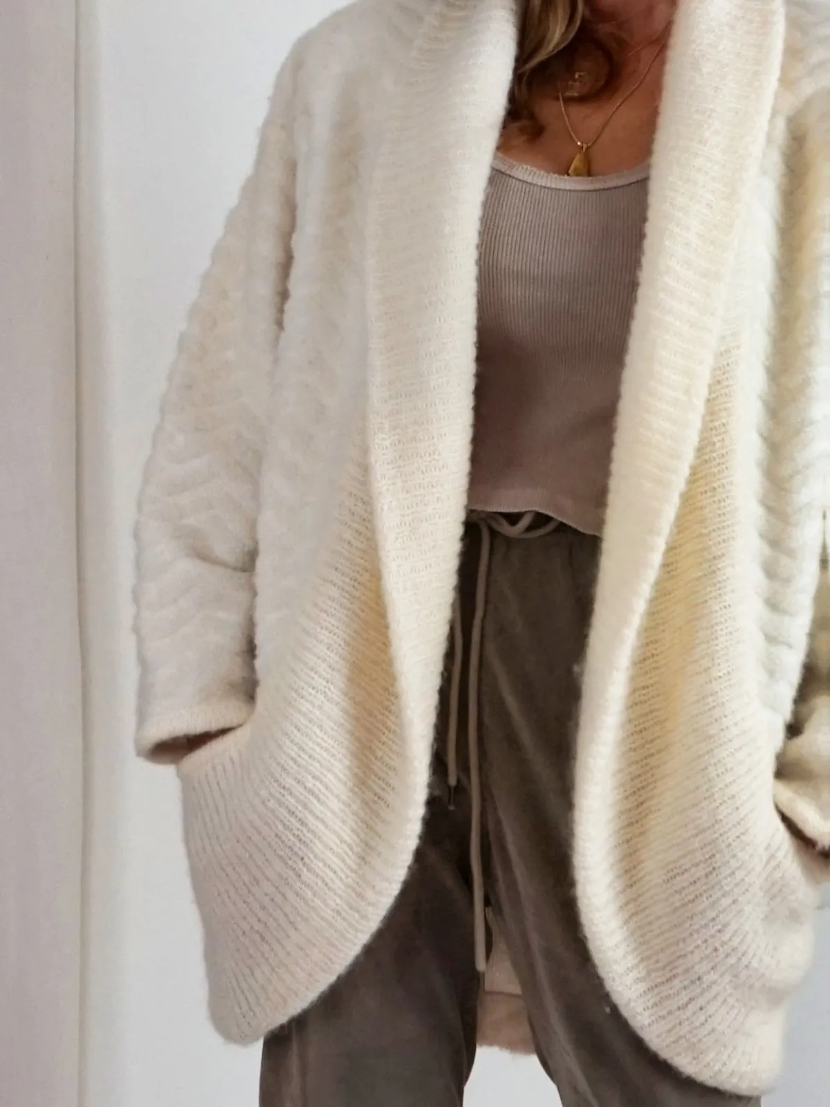 Vintage Vanilla Mohair Cocoon Sweater