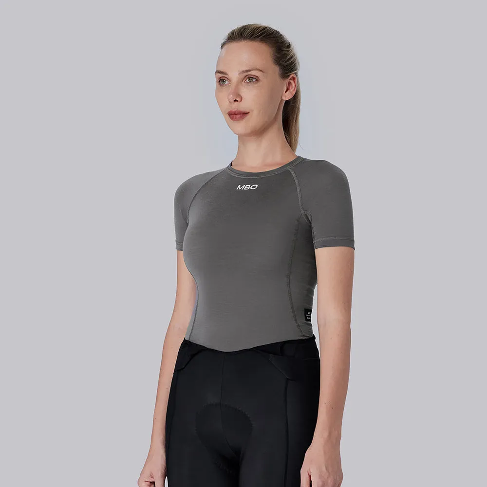 Women's Merino Wool Short Sleeve Base Layer B310